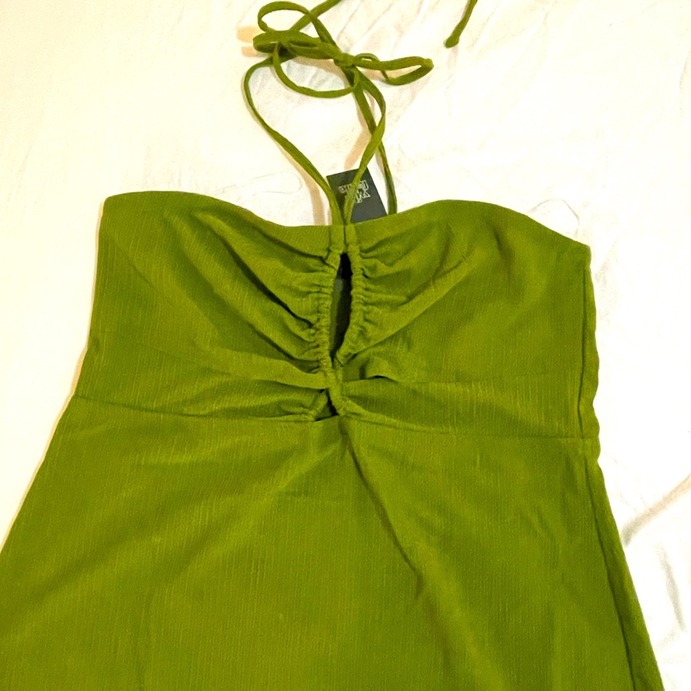 Women short dress green size XL